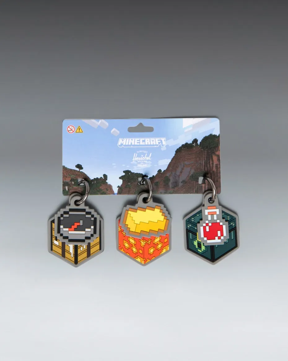 herschel-supply-x-minecraft-charm-pack-coffret-de-6-charms-de-sac-interchangeabl image 1
