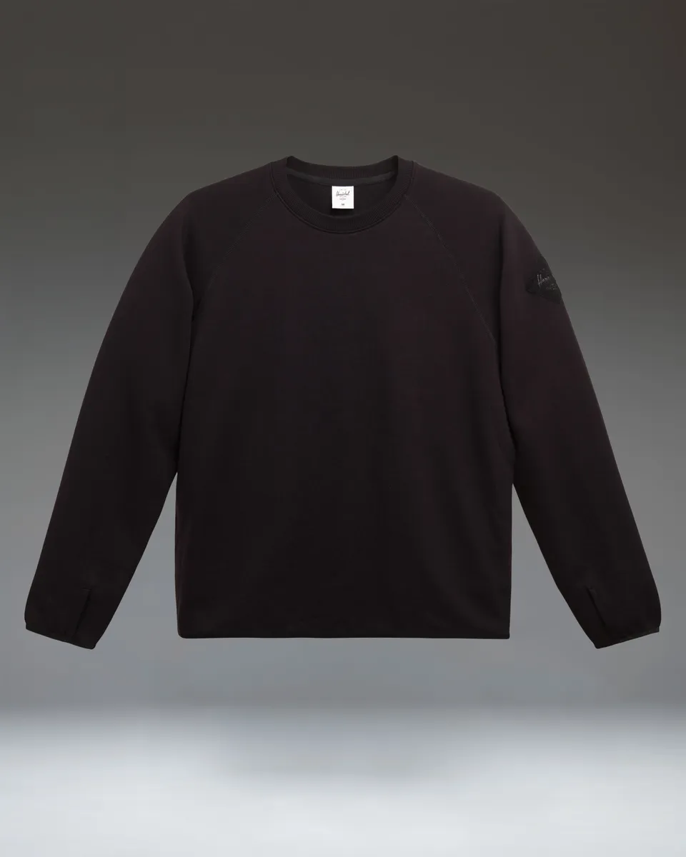 herschel-supply-performance-crew-homme-pull-technique-l-ger-respirant-avec-pouce image 1