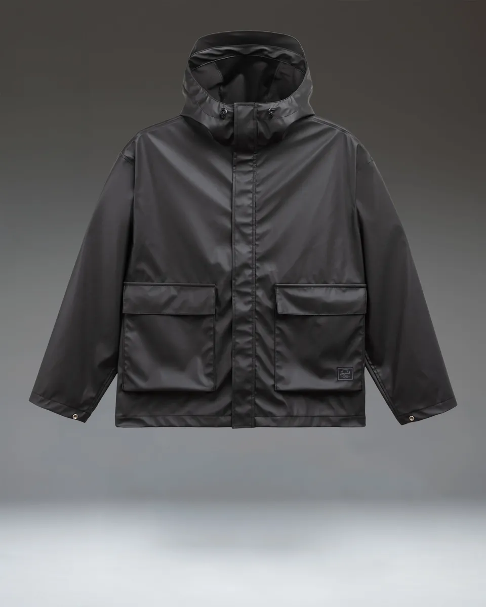 herschel-supply-mcleod-veste-de-pluie-homme-d-perlante-coupe-vent-en-tissu-exten image 1