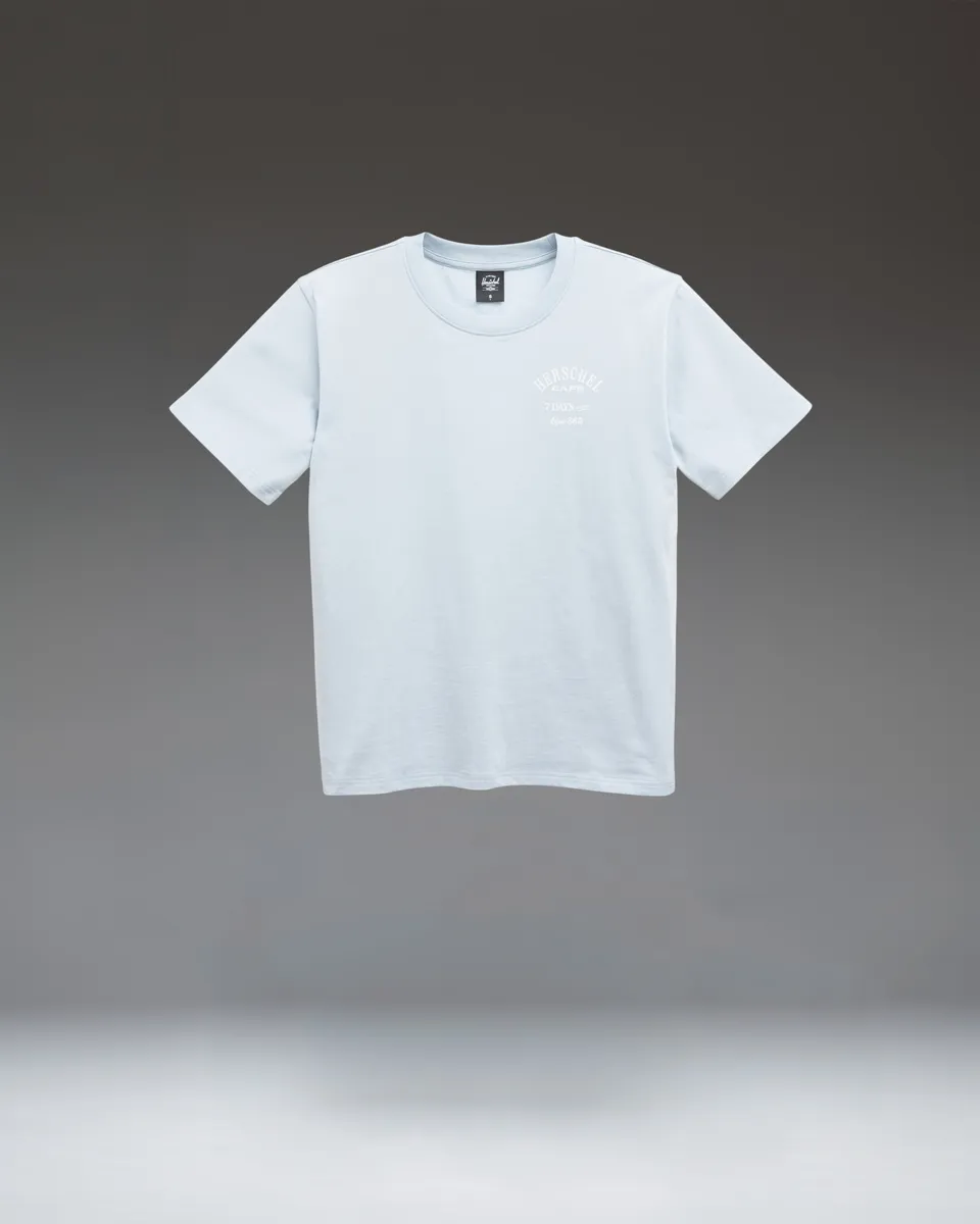 herschel-supply-cafe-tee-t-shirt-femme-en-coton-coupe-classique image 1