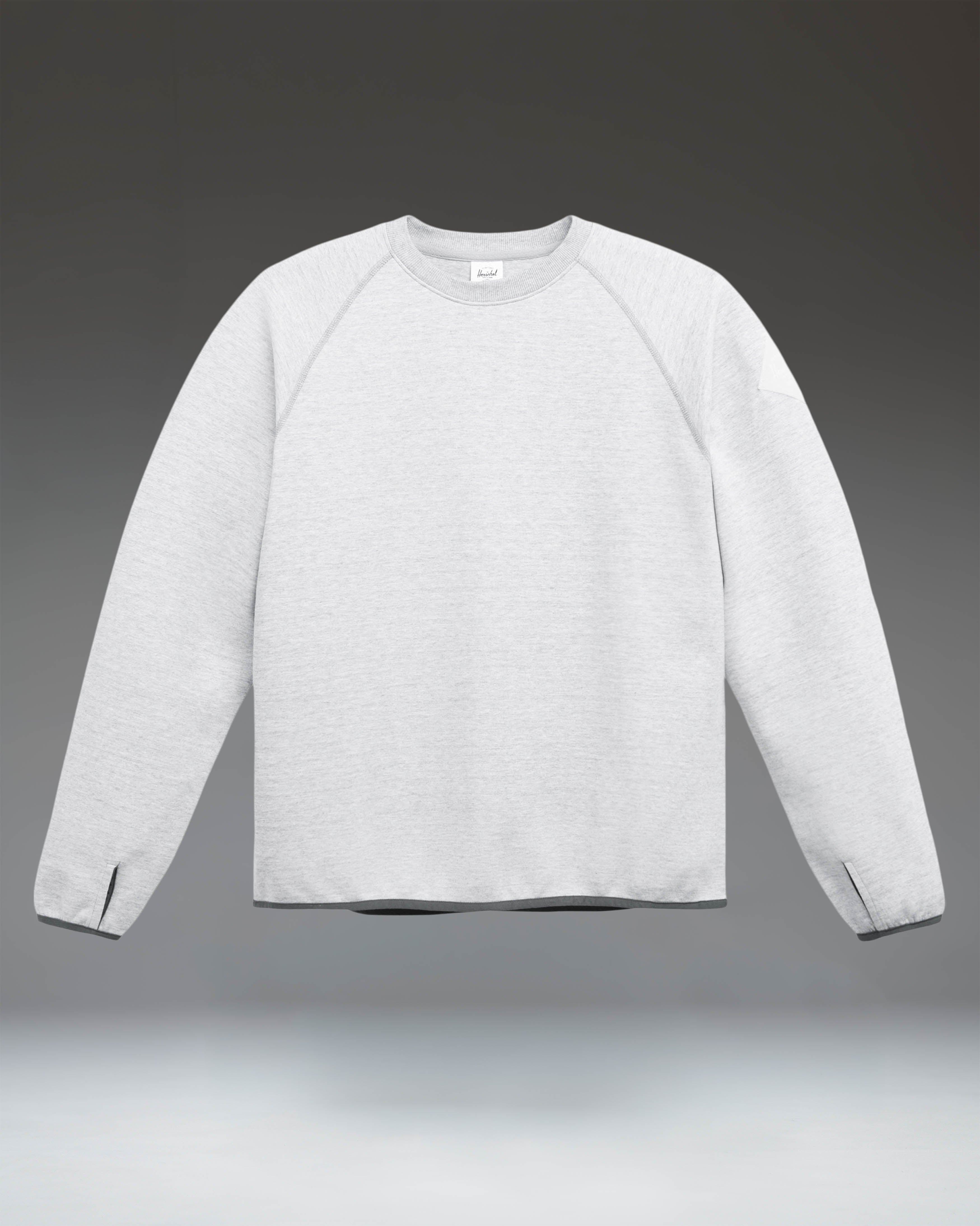 herschel-supply-performance-crew-homme-pull-technique-l-ger-respirant-avec-pouce image 2