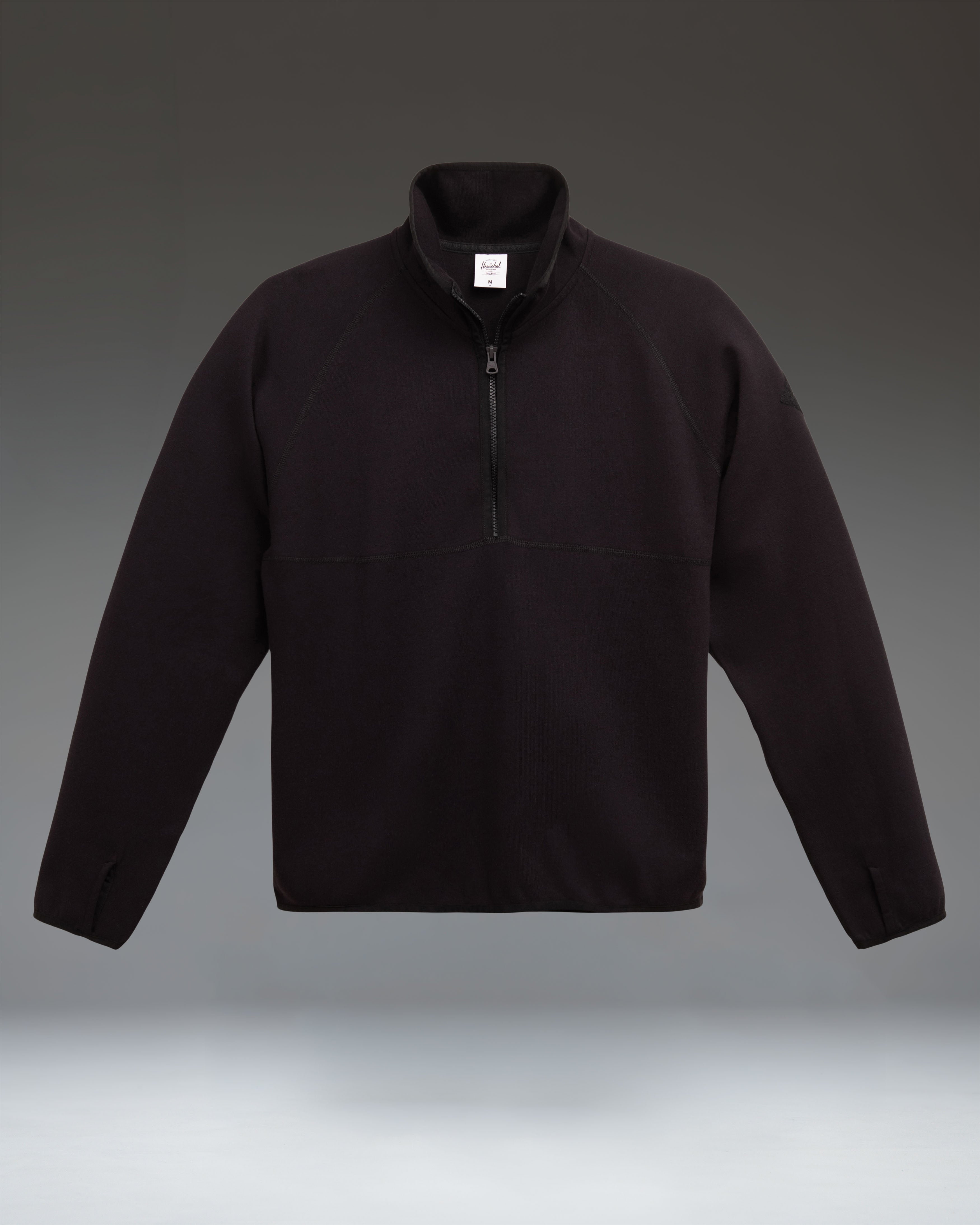 herschel-supply-performance-quarter-zip-men-s-polaire-zipp-e-homme-l-g-re-et-res image 2