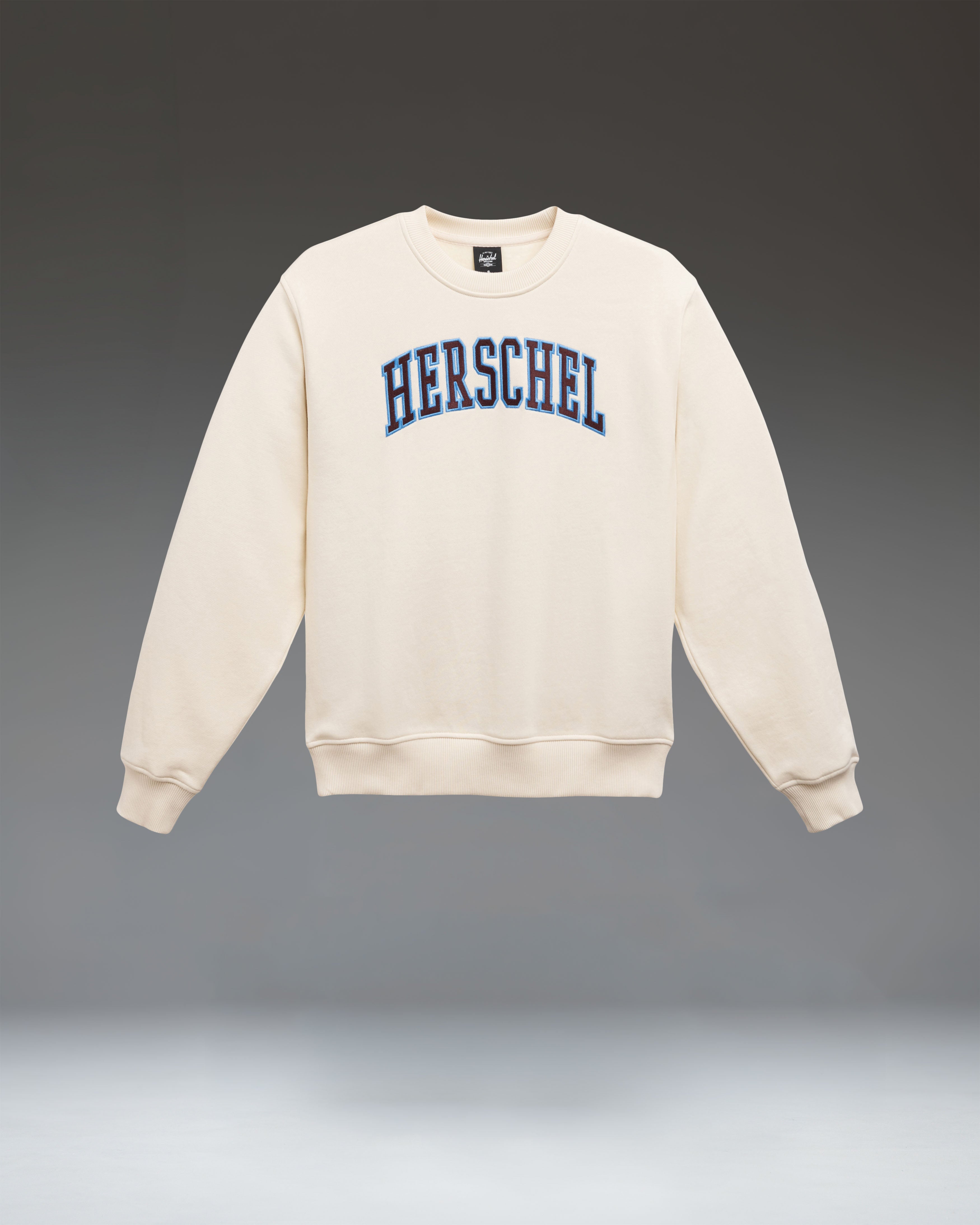 herschel-supply-faculty-2-tone-crew-femme-sweat-col-rond-brod-deux-tons-coupe-cl image 2