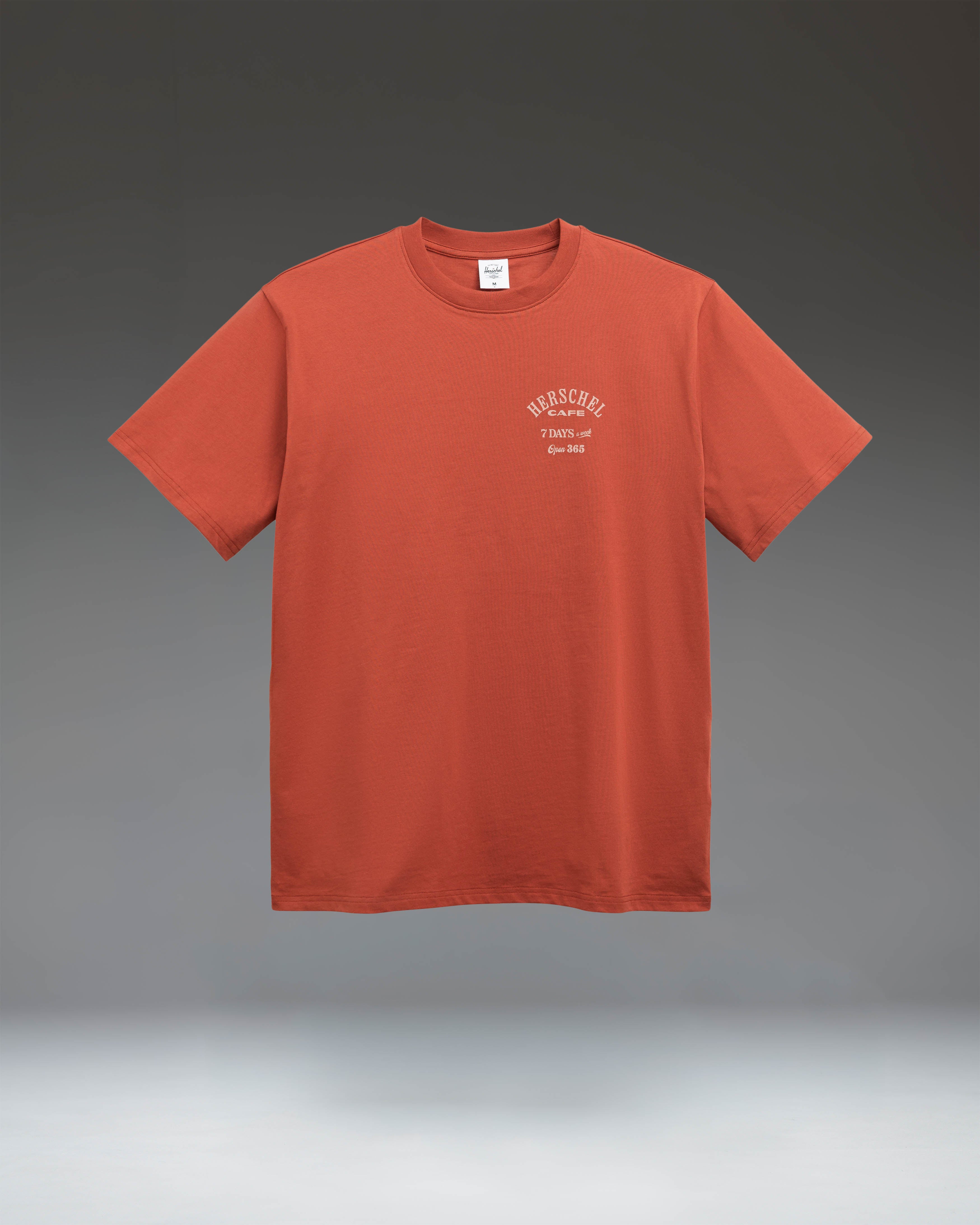 herschel-supply-cafe-tee-men-s-t-shirt-homme-coton-pais-coupe-classique image 1