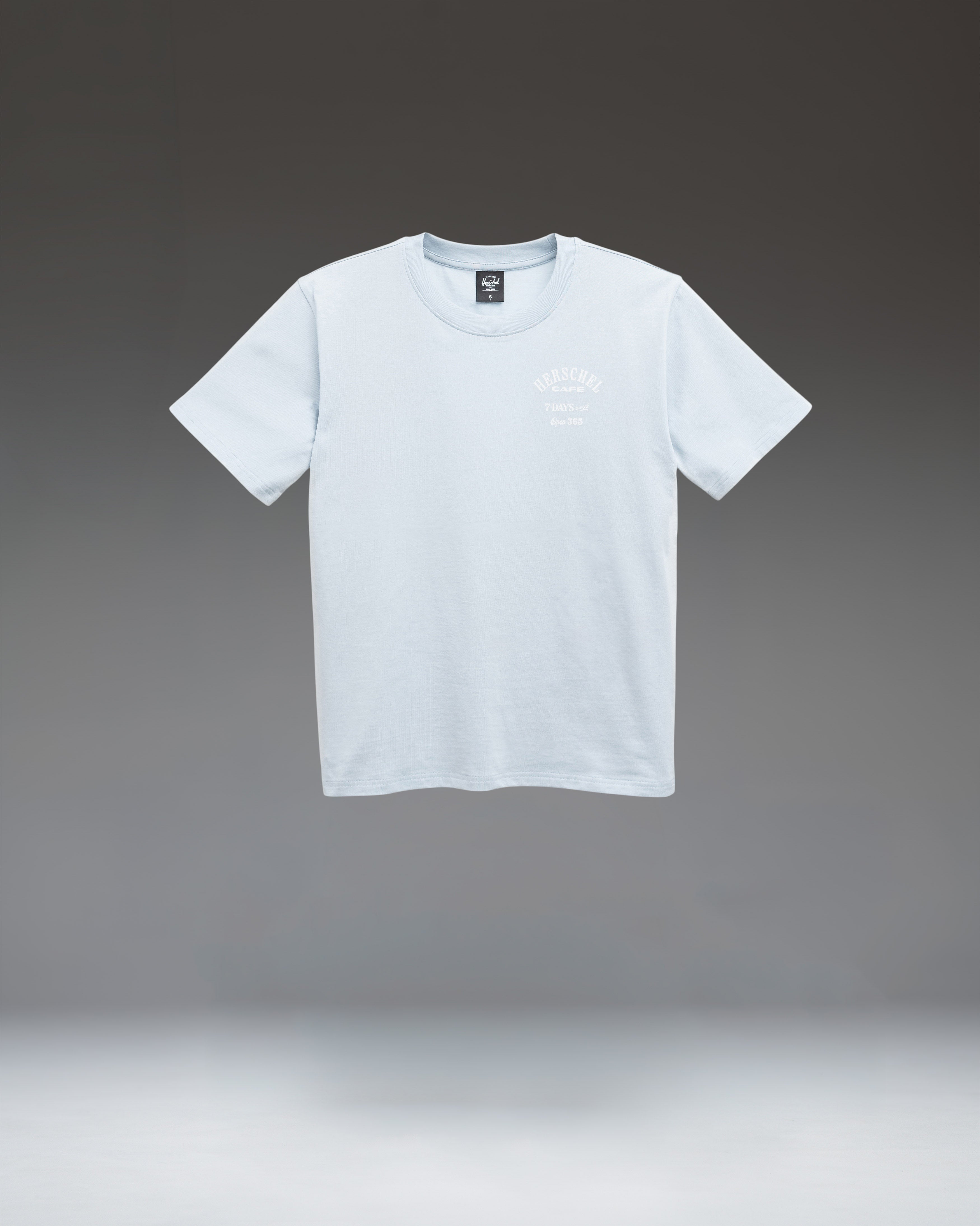 herschel-supply-cafe-tee-t-shirt-femme-en-coton-coupe-classique image 1