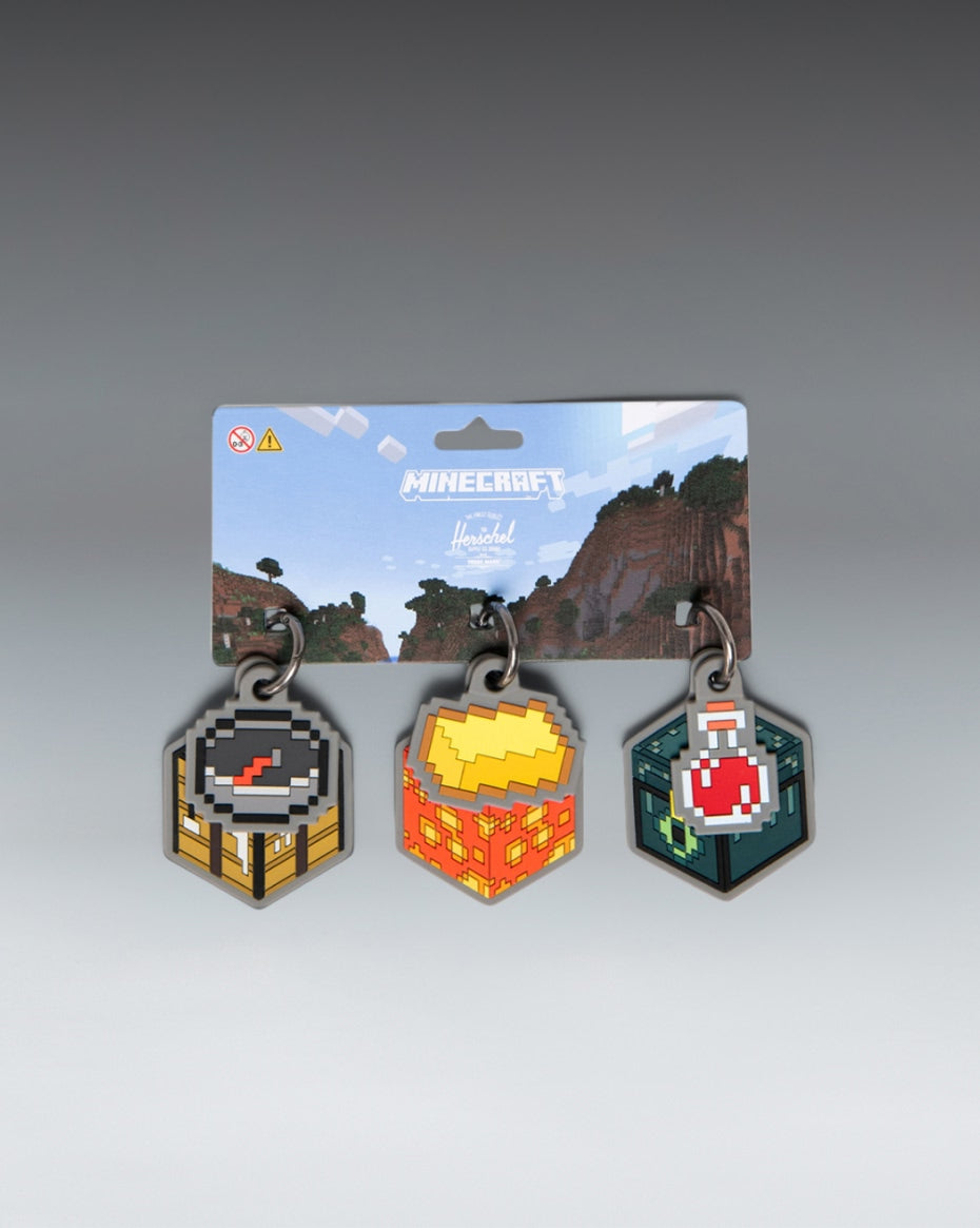herschel-supply-x-minecraft-charm-pack-coffret-de-6-charms-de-sac-interchangeabl image 1