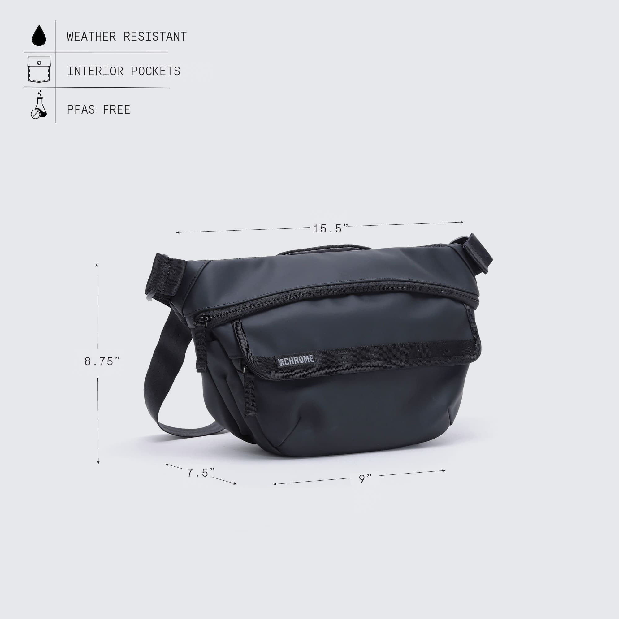 chrome-industries-bot-flap-5l-sling-sac-bandouli-re-crossbody-compact-avec-porte image 5