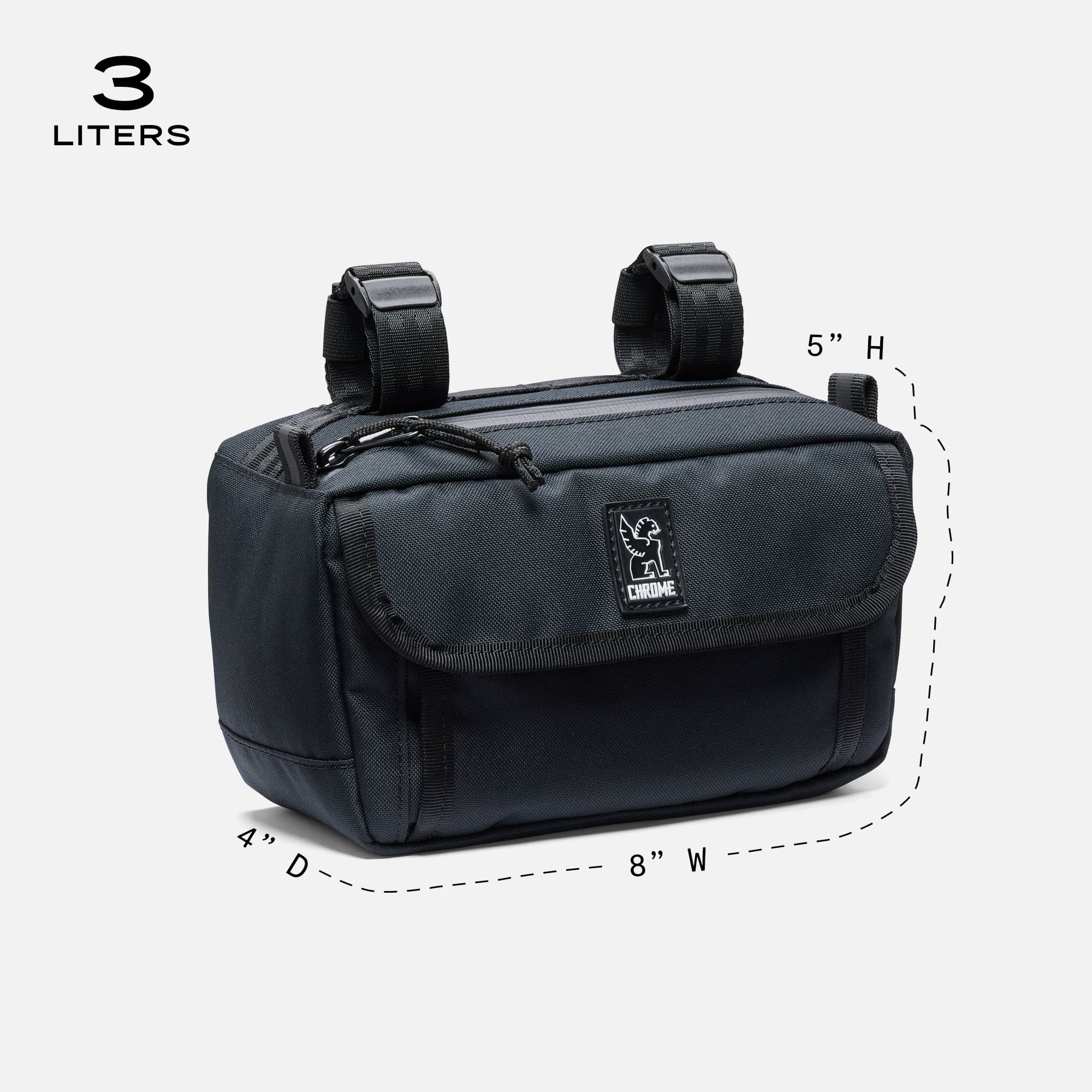 chrome-industries-holman-handlebar-bag-sac-de-guidon-v-lo-3l-avec-fixation-guido image 7